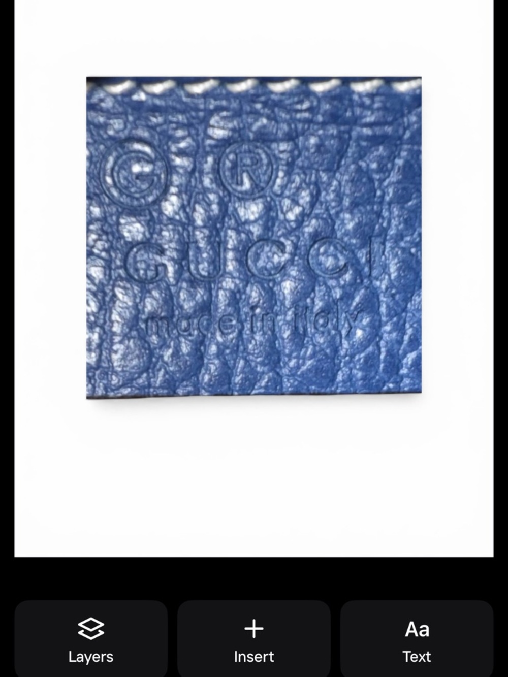 Gucci Authentic Calfskin  in Periwinkle Blue - Picture 8 of 8